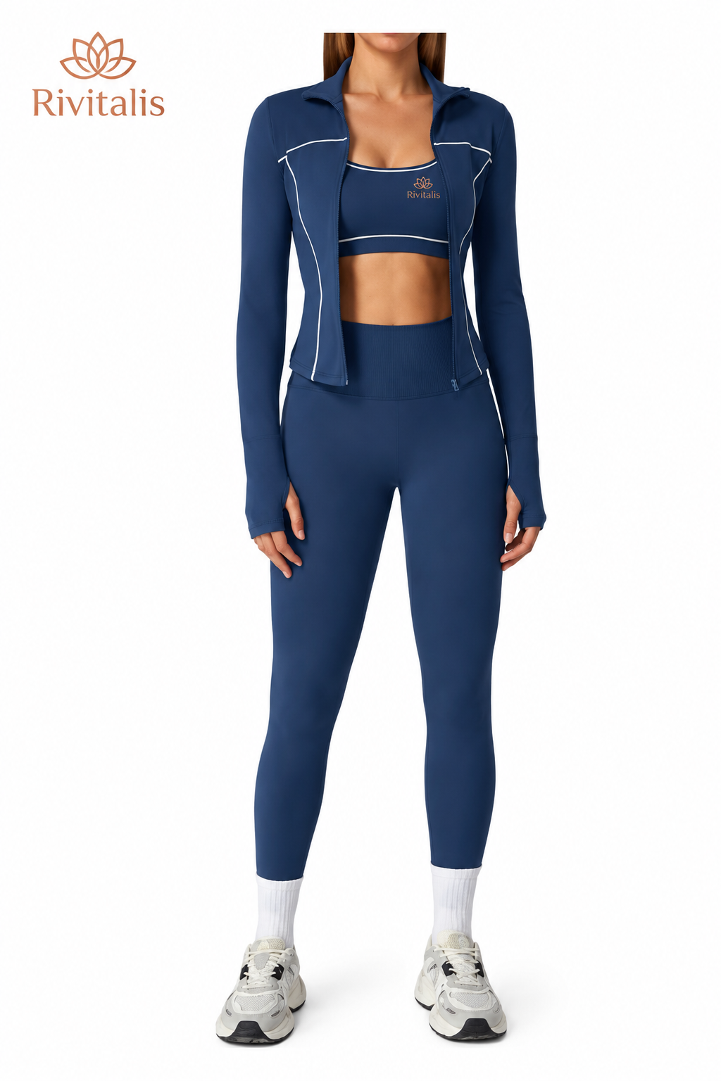 Set 3 piezas (leggi & top & chaqueta)