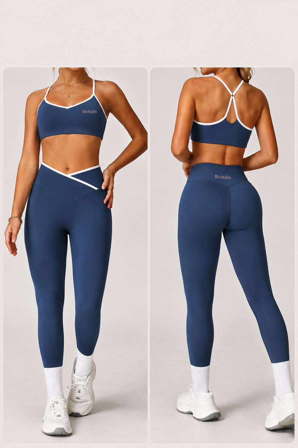 Set Blue Iris (2 piezas top & leggin)